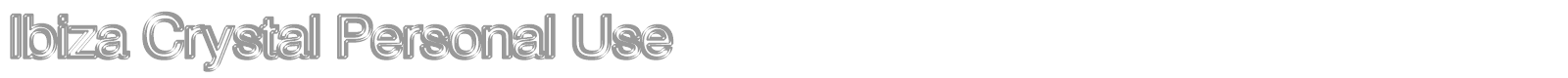 Ibiza Crystal font preview